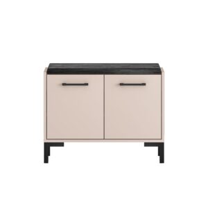 wohnli-moebel-suche-Sitzbank-mit-2-Tueren-aus-Spanplatte-70x34x54cm-Kaschmir Wohnli Möbelsuche - Sitzbank mit 2 Türen aus Spanplatte