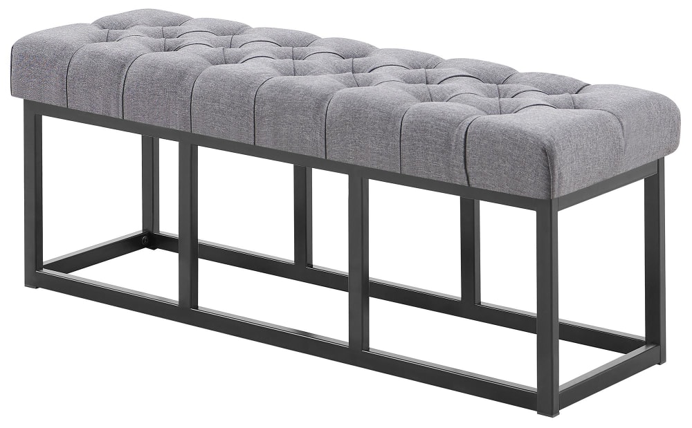 wohnli-moebel-suche-Sitzbank-mit-Metallgestell-Polster-aus-Stoff-dunkelgrau Wohnli Möbelsuche - Sitzbank mit Metallgestell Polster aus Stoff dunkelgrau