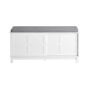 wohnli-moebel-suche-Sitzbank-mit-Stauraum-und-Schiebetueren-MDF-Weiss Wohnli Möbelsuche - Sitzbank mit Stauraum und Schiebetüren MDF Weiß