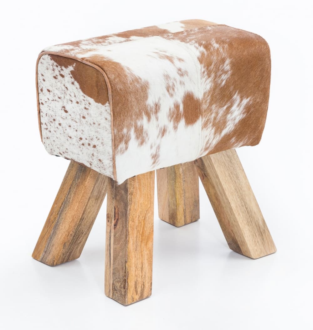 wohnli-moebel-suche-Sitzhocker-aus-Fell-Braun-Weiss Wohnli Möbelsuche - Sitzhocker aus Fell