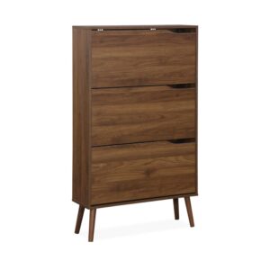 wohnli-moebel-suche-Skandinavischer-Schuhschrank-mit-Nussbaumdekor Wohnli Möbelsuche - Skandinavischer Schuhschrank mit Nussbaumdekor