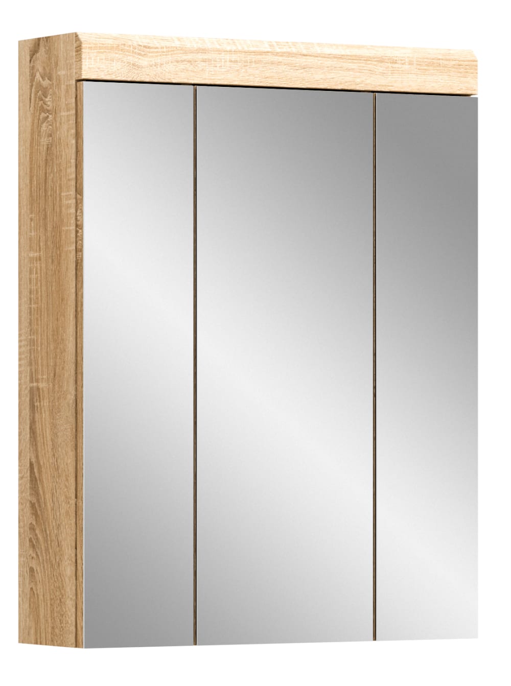wohnli-moebel-suche-Spiegelschrank-aus-Spanplatte-60x79x18-cm-Sonoma-Eiche-hell Wohnli Möbelsuche - Spiegelschrank aus Spanplatte