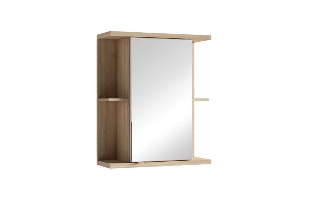 wohnli-moebel-suche-Spiegelschrank-in-Eichenholzoptik-1-tuerig-B-60-H-70-T-25m-braun Wohnli Möbelsuche - Spiegelschrank in Eichenholzoptik