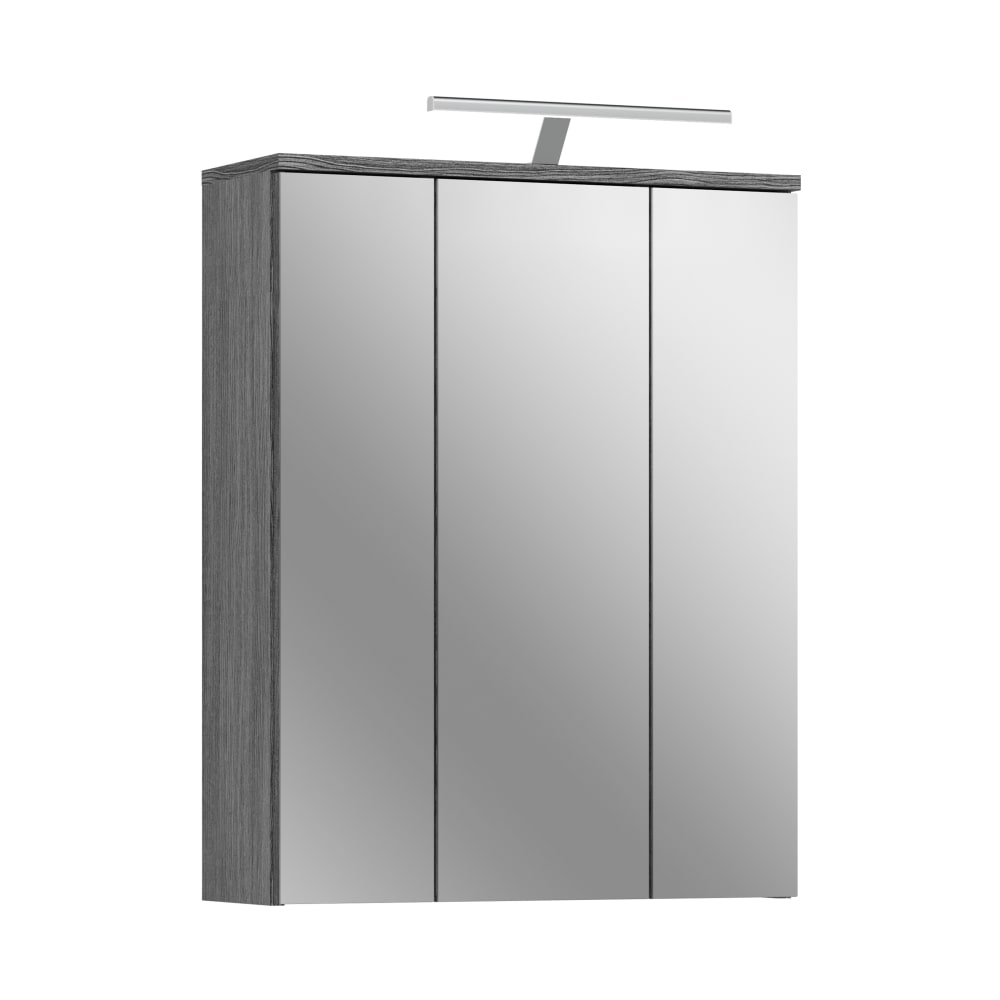 wohnli-moebel-suche-Spiegelschrank-inkl.-Bel.-Spanplatte-64x77x21-cm-Rauchsilber Wohnli Möbelsuche - Spiegelschrank inkl. Bel. Spanplatte