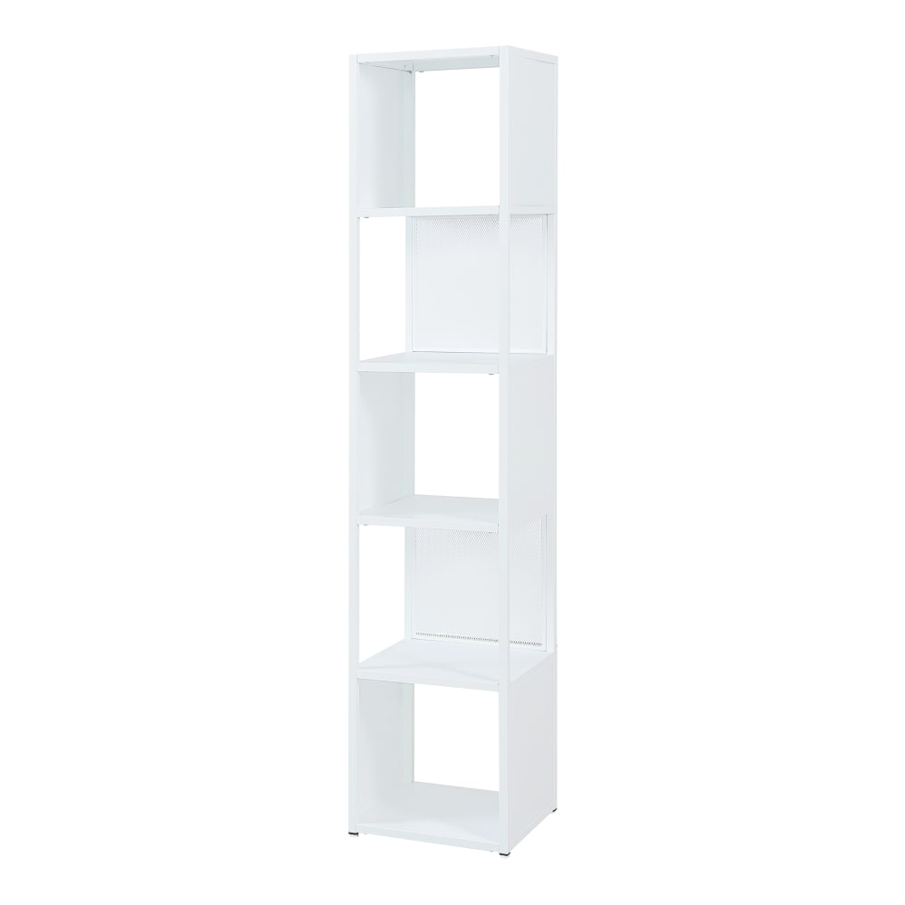 wohnli-moebel-suche-Standregal-aus-Metall-185-x-38-x-38-cm-in-Weiss Wohnli Möbelsuche - Standregal aus Metall 185 x 38 x 38 cm