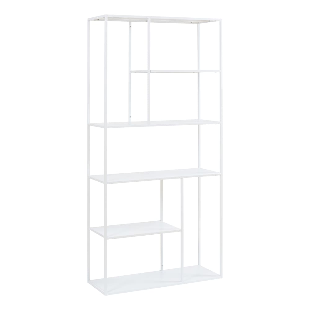wohnli-moebel-suche-Standregal-aus-Metall-188-x-90-x-30-cm-in-Weiss Wohnli Möbelsuche - Standregal aus Metall 188 x 90 x 30 cm
