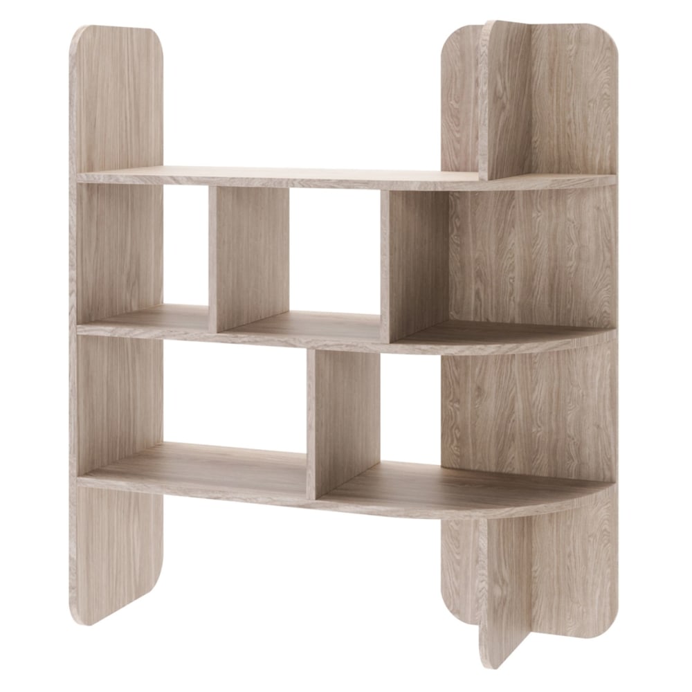 wohnli-moebel-suche-Standregal-mit-offenen-Faechern-Eiche-Optik-102-x-120-cm Wohnli Möbelsuche - Standregal mit offenen Fächern