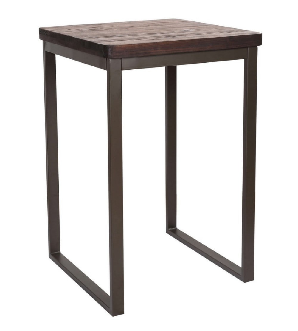 Wohnli Möbelsuche - Stehimbiss 70 cm Stahl/Massivholz