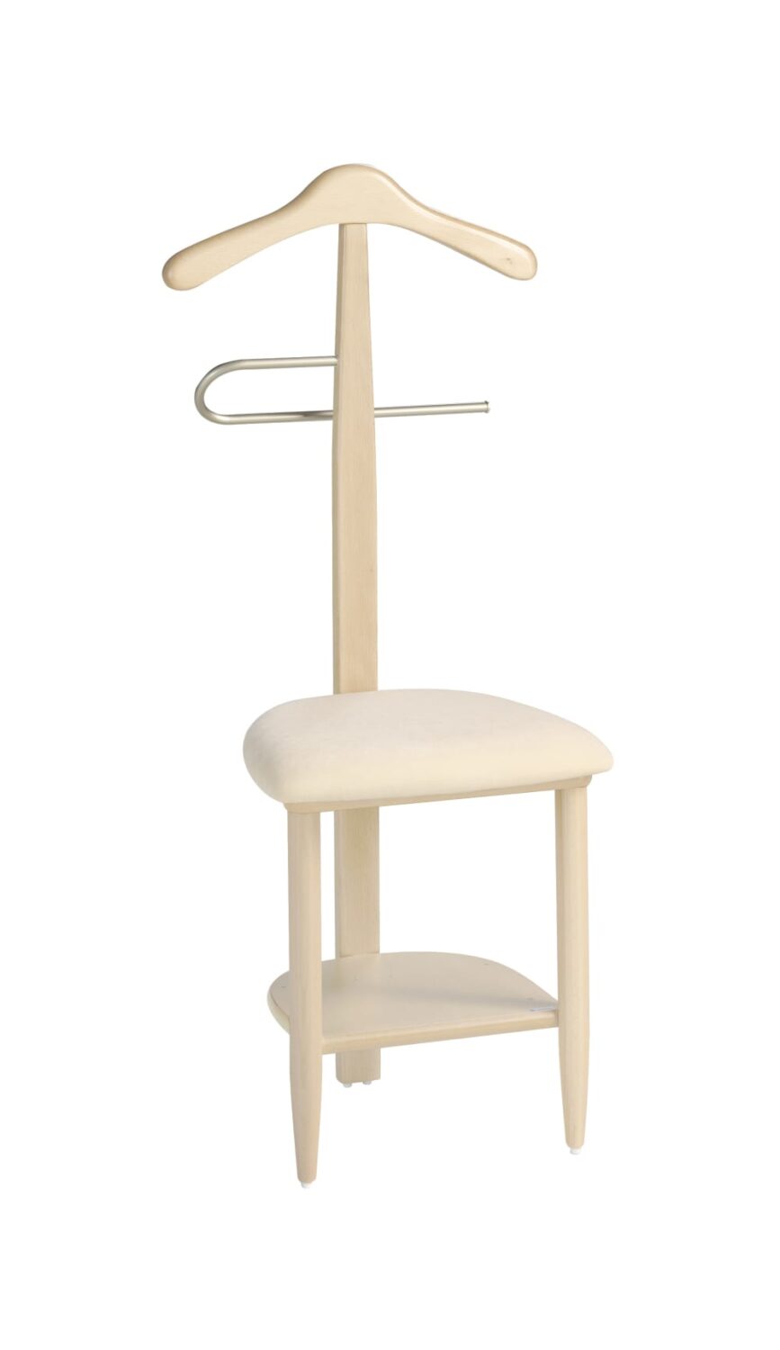 wohnli-moebel-suche-Stuhl-Herrendiener-aus-lackiertem-Buchenholz-in-Eiche-105x45x41-cm Wohnli Möbelsuche - Stuhl-Herrendiener aus lackiertem Buchenholz in Eiche 105x45x41 cm