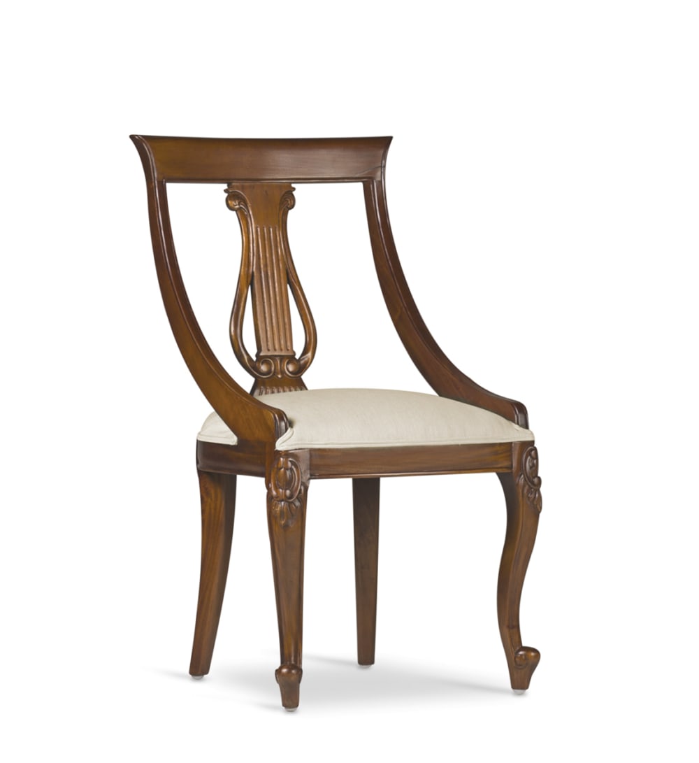 Wohnli Möbelsuche - Stuhl aus Mahagoni-Holz und Polyester