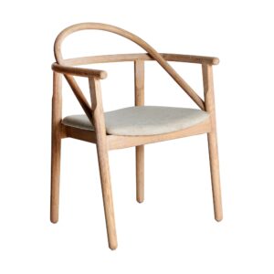 Wohnli Möbelsuche - Stuhl aus Ulmenholz in hellbrauner Farbe. Größe 61x63x85cm