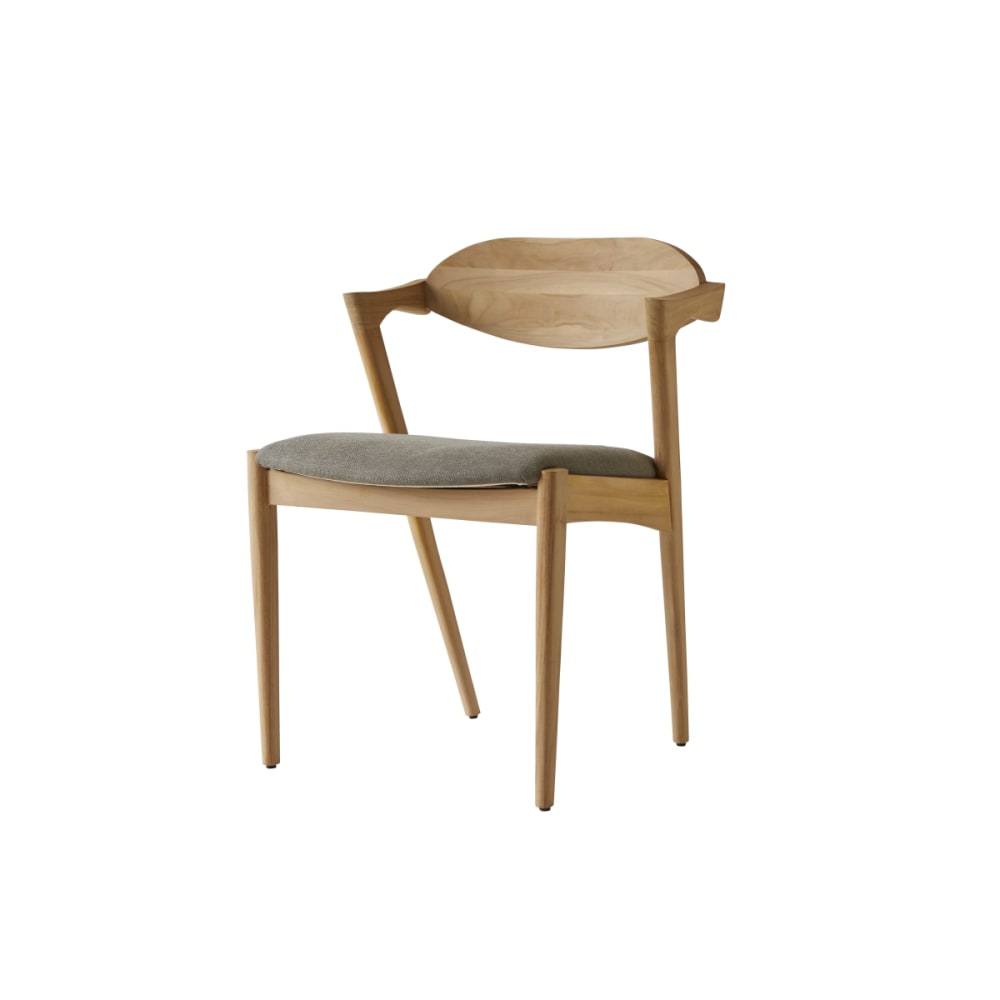 Wohnli Möbelsuche - Stuhl aus massivem Teakholz und Stoff