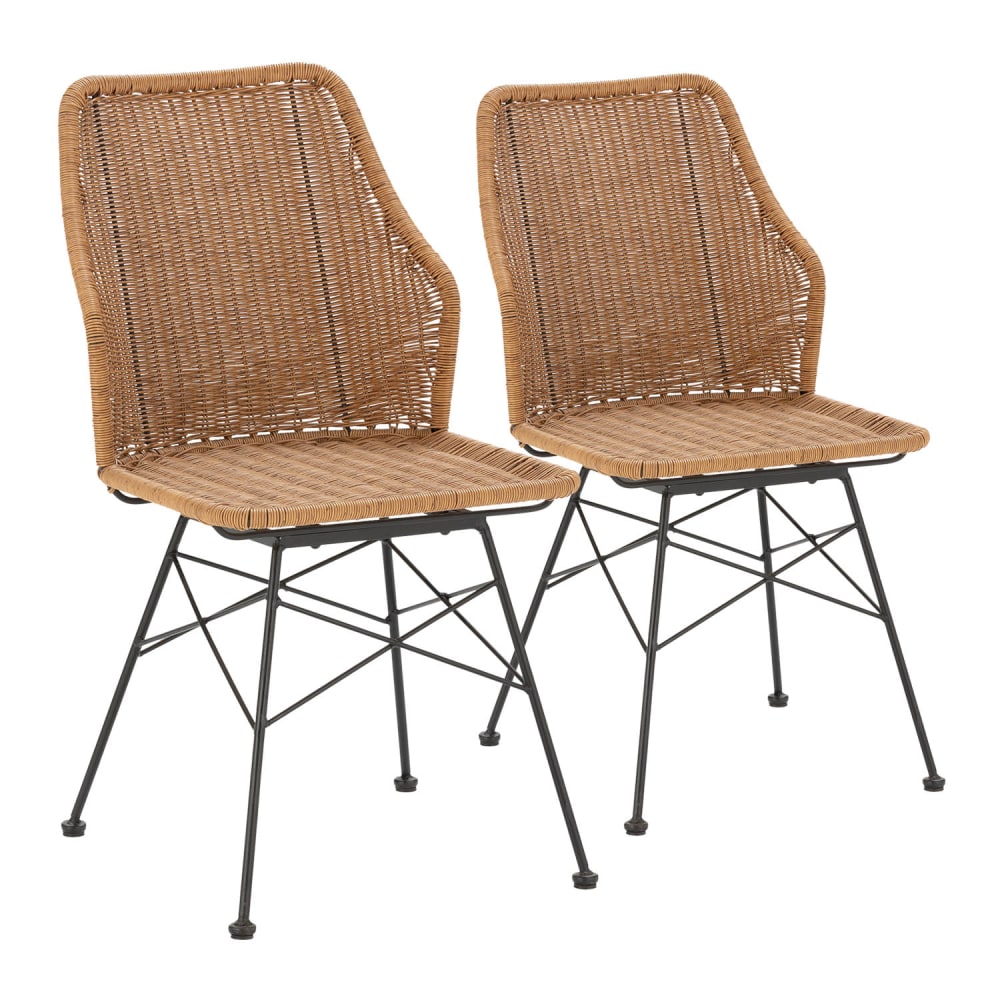 wohnli-moebel-suche-Stuhl-set-2-Esszimmer-oder-Gartenstuehlen-RatanSchwarz Wohnli Möbelsuche - Stuhl-set 2 Esszimmer- oder Gartenstühlen