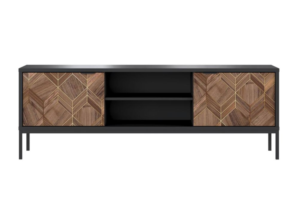 wohnli-moebel-suche-TV-Board-aus-Holzspan-schwarz-naturfarben-dunkel Wohnli Möbelsuche - TV-Board aus Holzspan