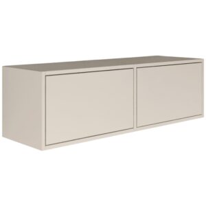 wohnli-moebel-suche-TV-Board-mit-2-Klappen-Kaschmirgrau-100-cm Wohnli Möbelsuche - TV-Board mit 2 Klappen