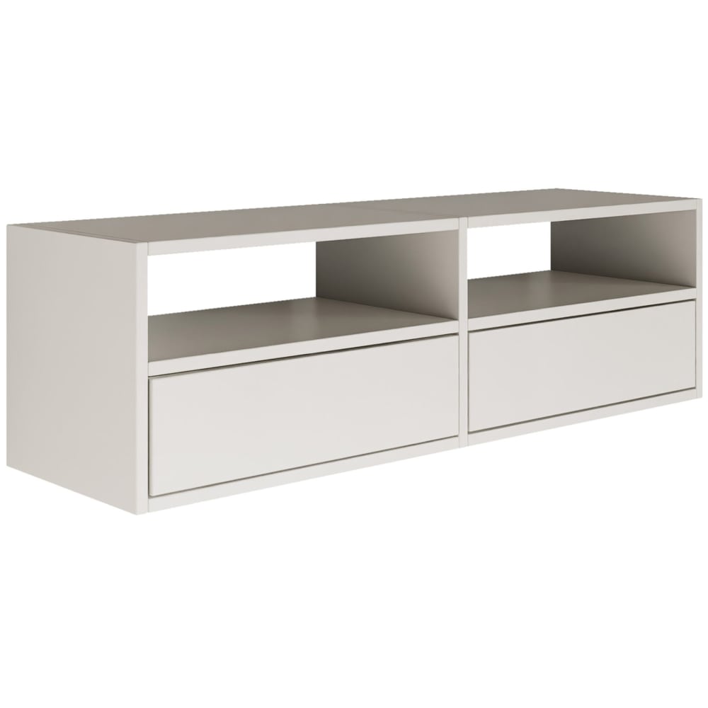 wohnli-moebel-suche-TV-Board-mit-2-Klappen-und-Ablagen-Weiss-100-cm Wohnli Möbelsuche - TV-Board mit 2 Klappen und Ablagen