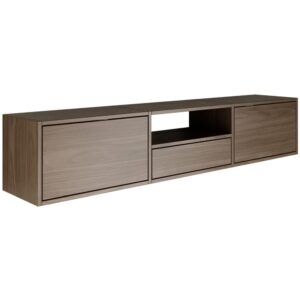 wohnli-moebel-suche-TV-Board-mit-3-Klappen-und-einer-Ablage-Holzoptik-Walnuss-150-cm Wohnli Möbelsuche - TV-Board mit 3 Klappen und einer Ablage
