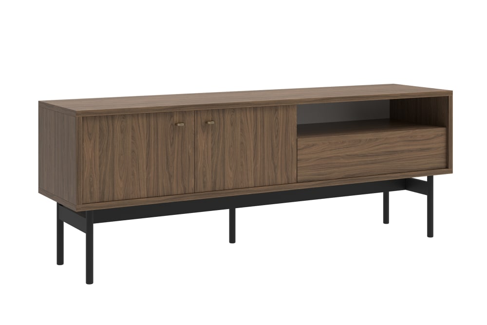 wohnli-moebel-suche-TV-Element-mit-Schublade-Nussbaum-Holzoptik-154-cm Wohnli Möbelsuche - TV-Element mit Schublade