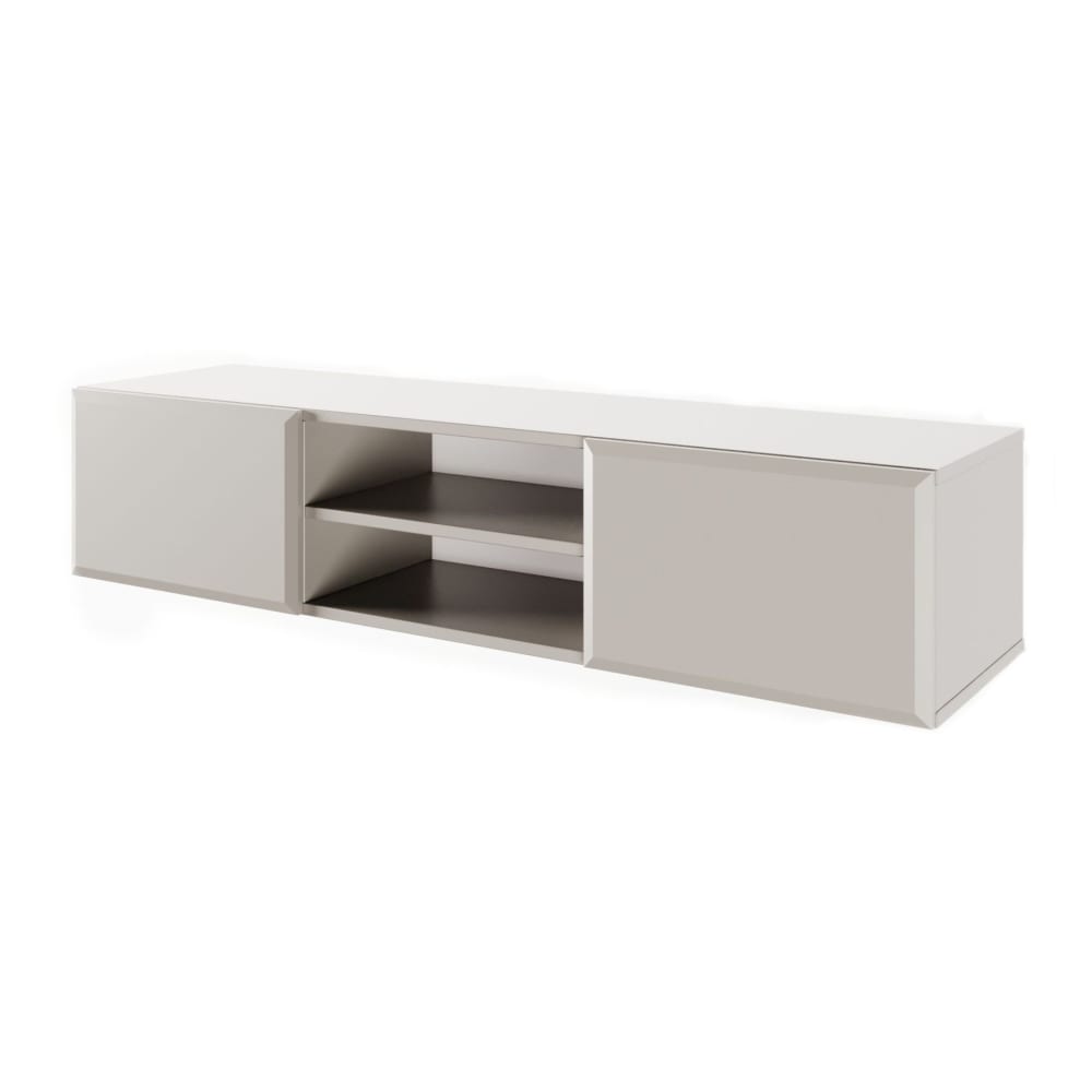 wohnli-moebel-suche-TV-Haengeboard-2-tuerig-mit-Fach-Beige-137-cm Wohnli Möbelsuche - TV-Hängeboard 2-türig mit Fach