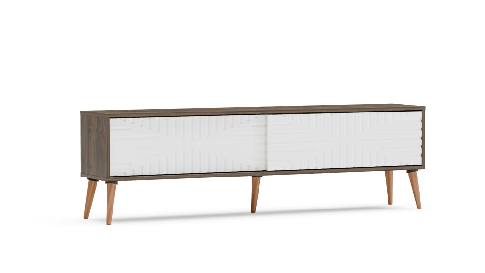 wohnli-moebel-suche-TV-Lowboard-180-cm-walnussbraun-und-weiss Wohnli Möbelsuche - TV-Lowboard 180 cm