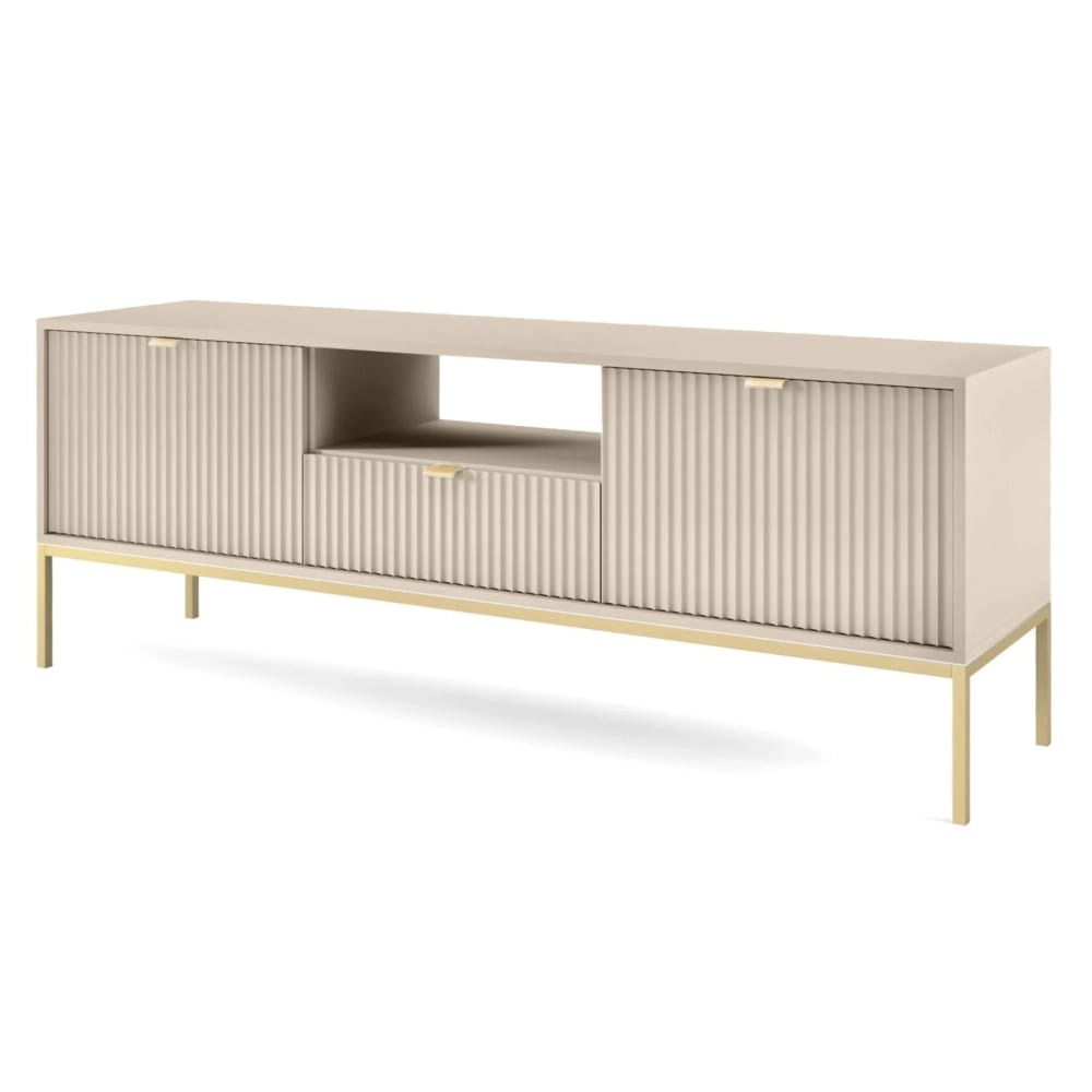 wohnli-moebel-suche-TV-Lowboard-2-tuerig-mit-Schublade-Beige-154-cm Wohnli Möbelsuche - TV-Lowboard 2-türig mit Schublade