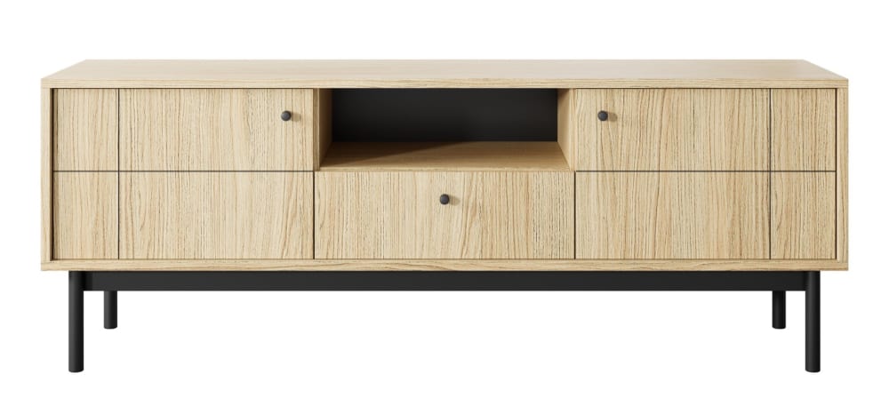 wohnli-moebel-suche-TV-Lowboard-2-tuerig-mit-Schublade-Eichenholzoptik-153-cm Wohnli Möbelsuche - TV-Lowboard 2-türig mit Schublade