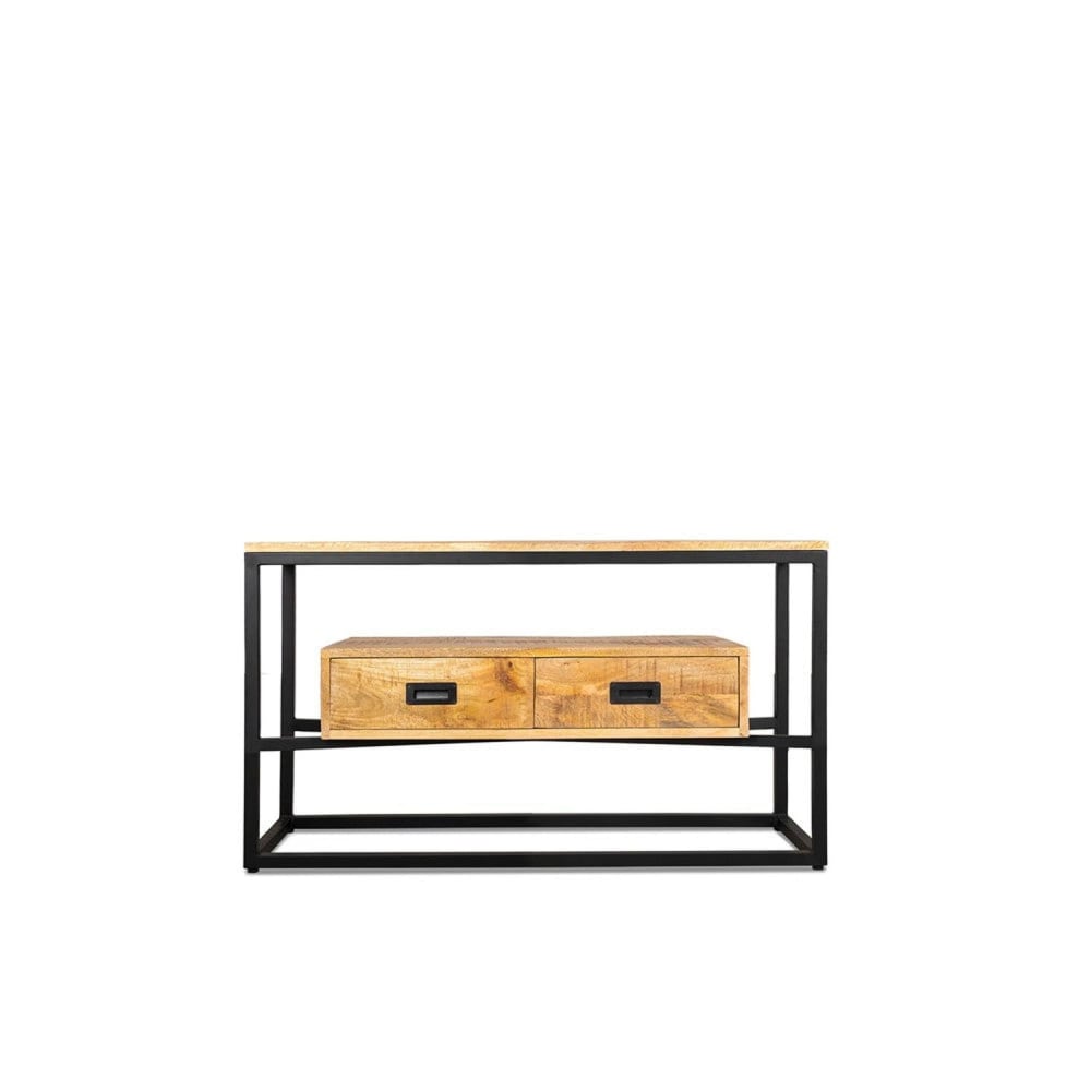 wohnli-moebel-suche-TV-Lowboard-Len-110cm-HellbraunSchwarz Wohnli Möbelsuche - TV-Lowboard Len 110cm