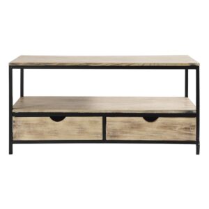 Wohnli Möbelsuche - TV-Lowboard aus massivem Tannenholz und Metall