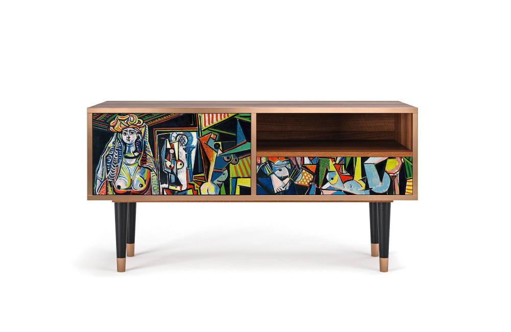 wohnli-moebel-suche-TV-Lowboard-bunt-mit-1-Schublade-und-1-Tuer-L-115-cm Wohnli Möbelsuche - TV Lowboard bunt mit 1 Schublade und 1 Tür L 115 cm