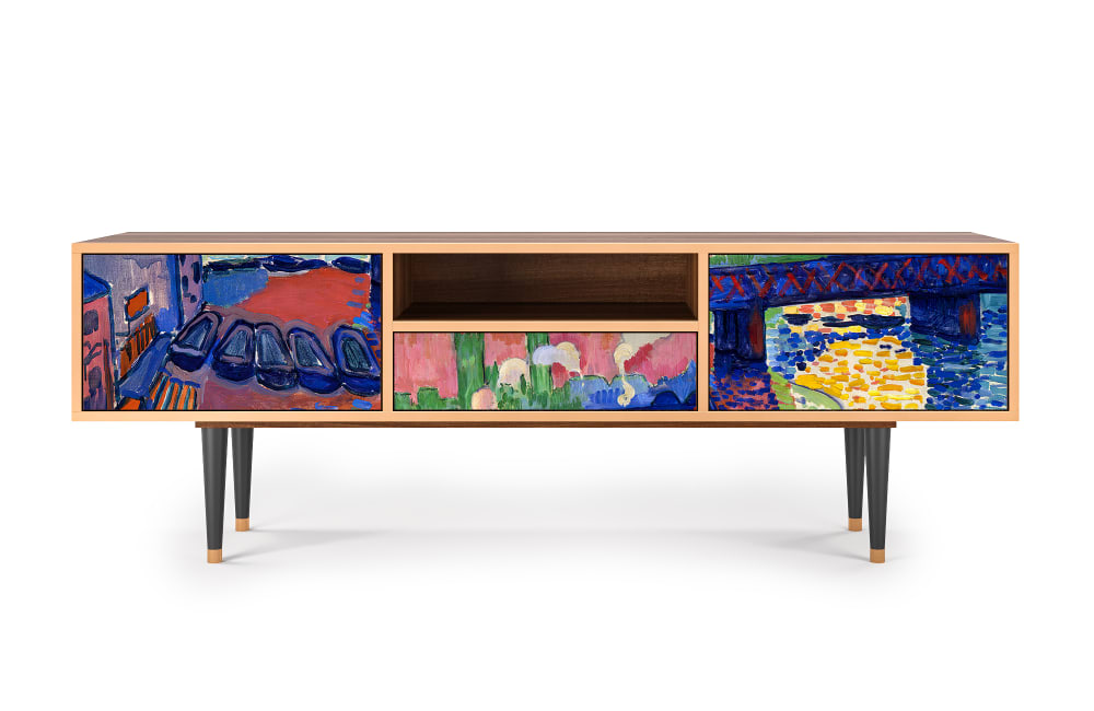 wohnli-moebel-suche-TV-Lowboard-bunt-mit-2-Schubladen-und-1-Tuer-L-170-cm Wohnli Möbelsuche - TV Lowboard bunt mit 2 Schubladen und 1 Tür L 170 cm