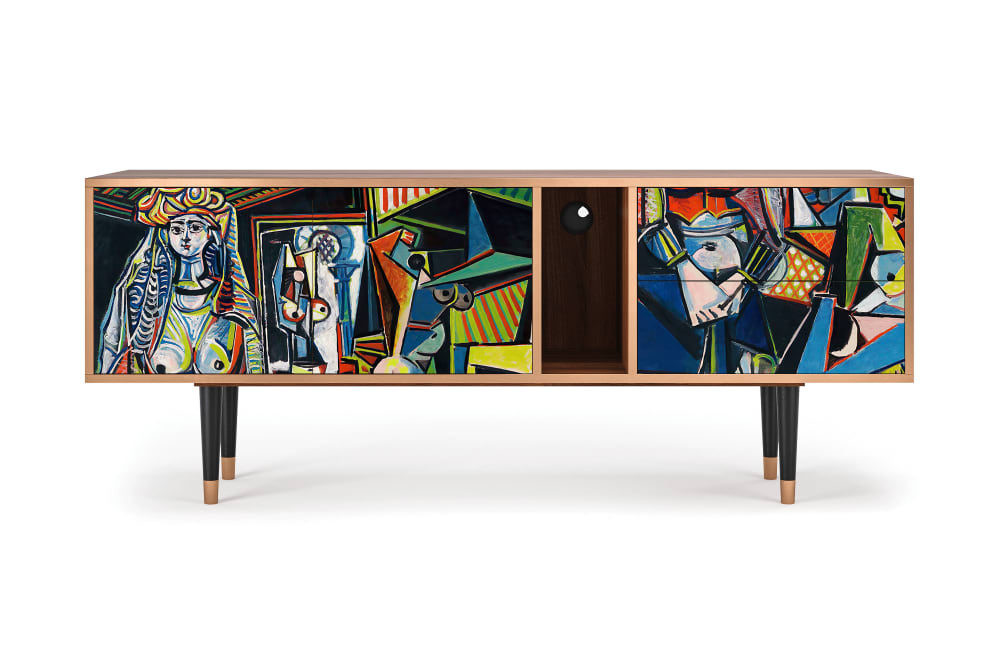 wohnli-moebel-suche-TV-Lowboard-bunt-mit-2-Schubladen-und-2-Tueren-L-170-cm Wohnli Möbelsuche - TV Lowboard bunt mit 2 Schubladen und 2 Türen L 170 cm