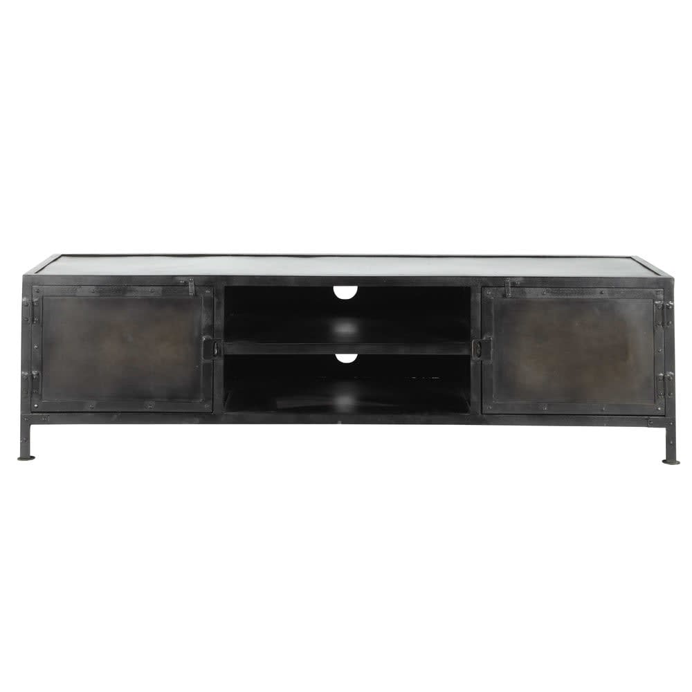 wohnli-moebel-suche-TV-Lowboard-im-Industrial-Stil-aus-Metall-schwarz Wohnli Möbelsuche - TV-Lowboard im Industrial-Stil aus Metall schwarz