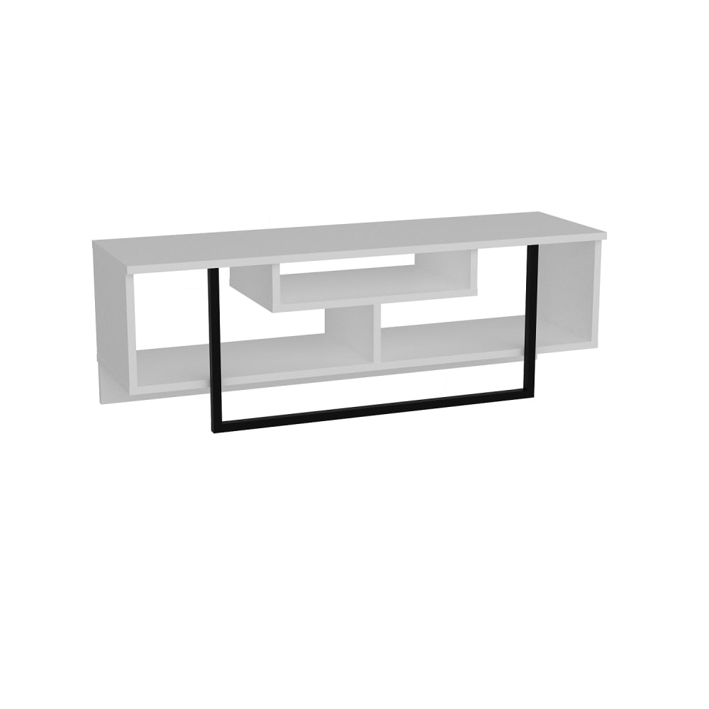wohnli-moebel-suche-TV-Lowboard-mit-Rahmen-aus-Metall-weiss-und-schwarz-120-cm Wohnli Möbelsuche - TV Lowboard mit Rahmen aus Metall