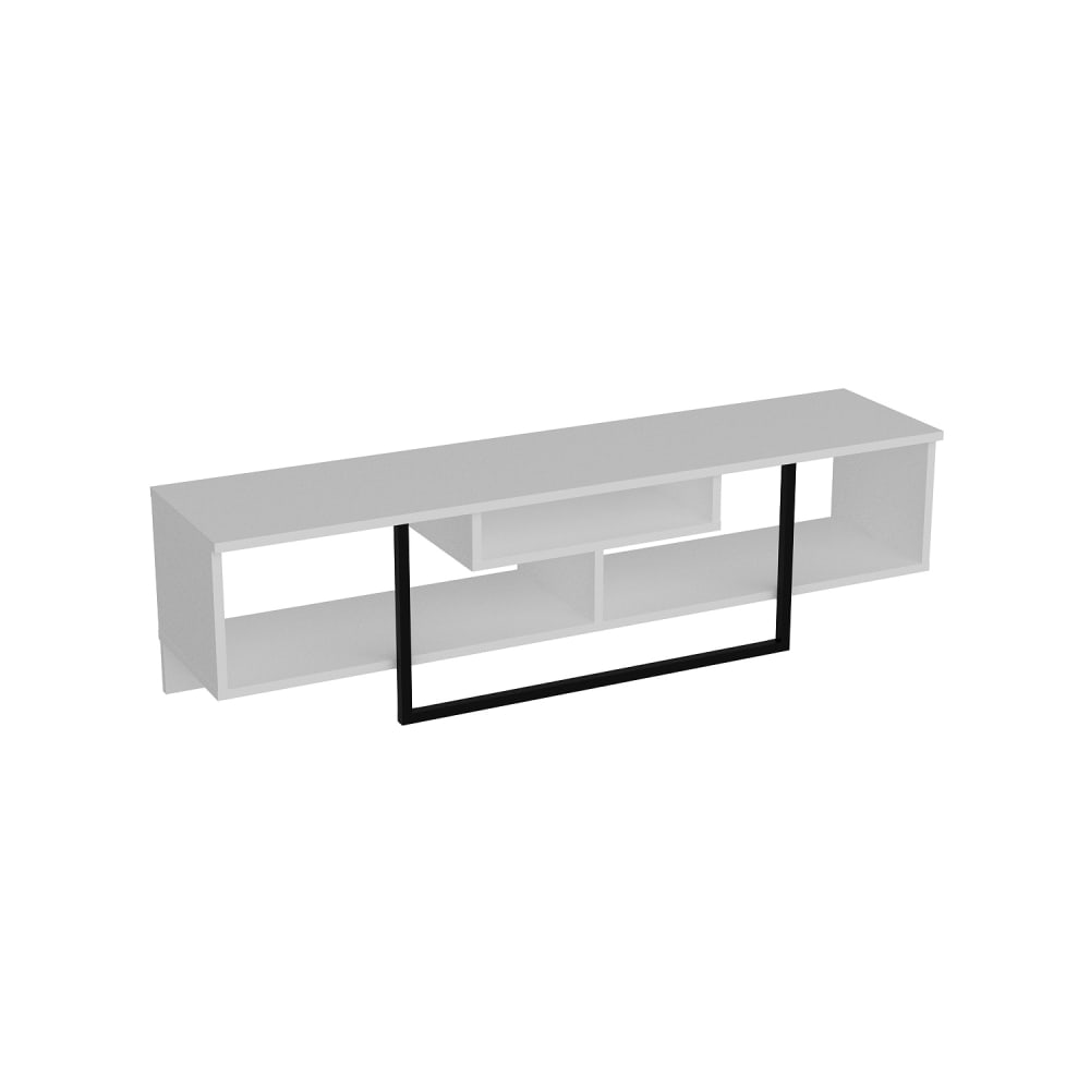 wohnli-moebel-suche-TV-Lowboard-mit-Rahmen-aus-Metall-weiss-und-schwarz-150-cm Wohnli Möbelsuche - TV Lowboard mit Rahmen aus Metall