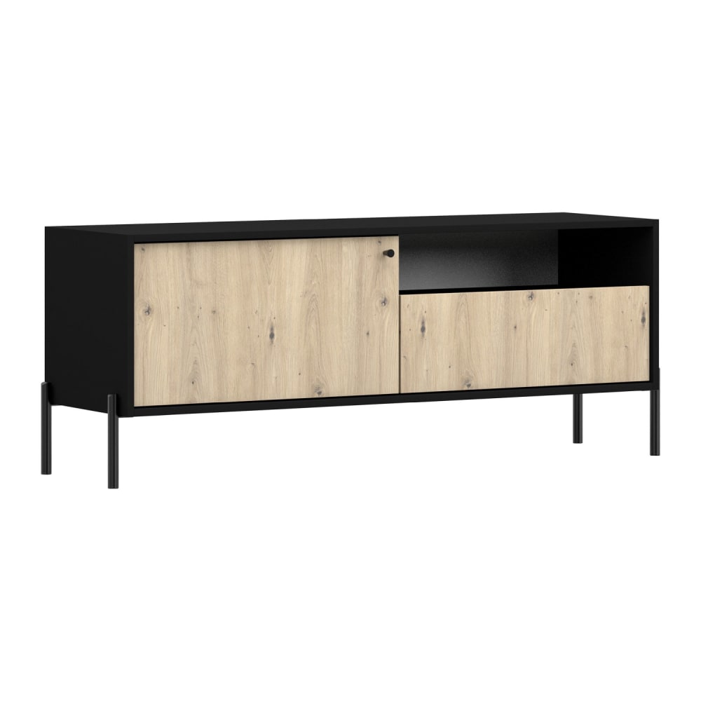 wohnli-moebel-suche-TV-Lowboard-mit-Schublade-Schwarz-Artisan-Eiche-150-cm Wohnli Möbelsuche - TV-Lowboard mit Schublade