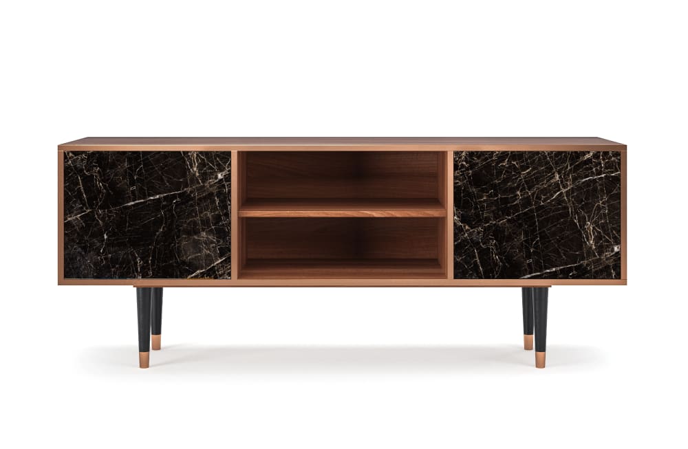 wohnli-moebel-suche-TV-Lowboard-schwarz-mit-2-Schubladen-L-170-cm Wohnli Möbelsuche - TV Lowboard schwarz mit 2 Schubladen L 170 cm