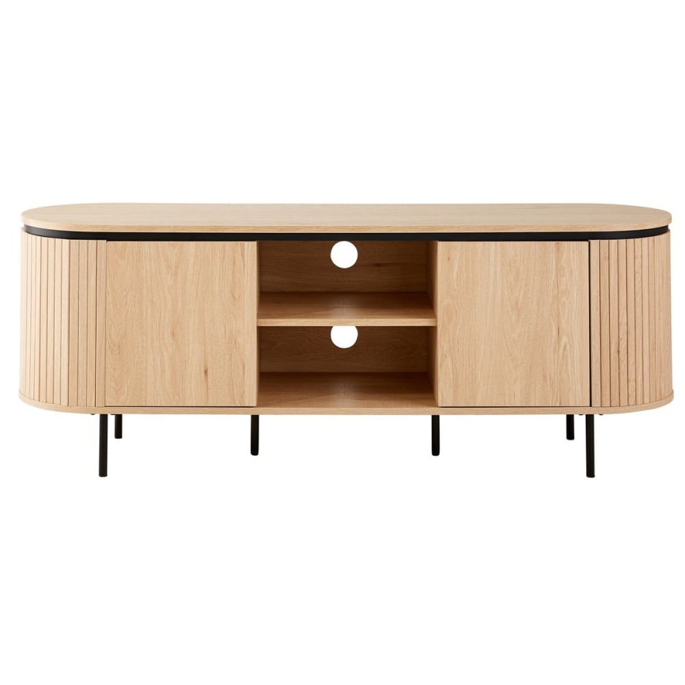 wohnli-moebel-suche-TV-Moebel-2-Tueren-L150-cm-Helle-Holzoptik Wohnli Möbelsuche - TV-Möbel 2 Türen L150 cm - Helle Holzoptik