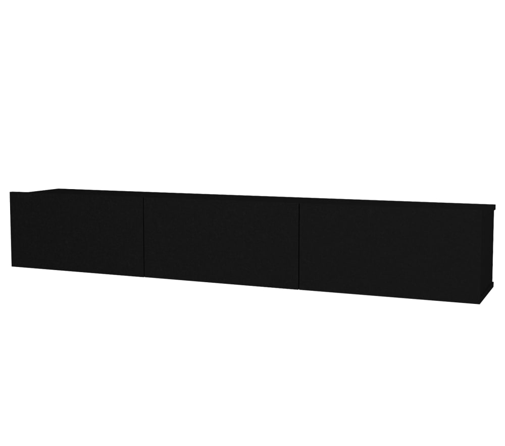 wohnli-moebel-suche-TV-Moebel-3-Tuerig-Holz-haengend-Schwarz Wohnli Möbelsuche - TV-Möbel 3-Türig Holz hängend Schwarz