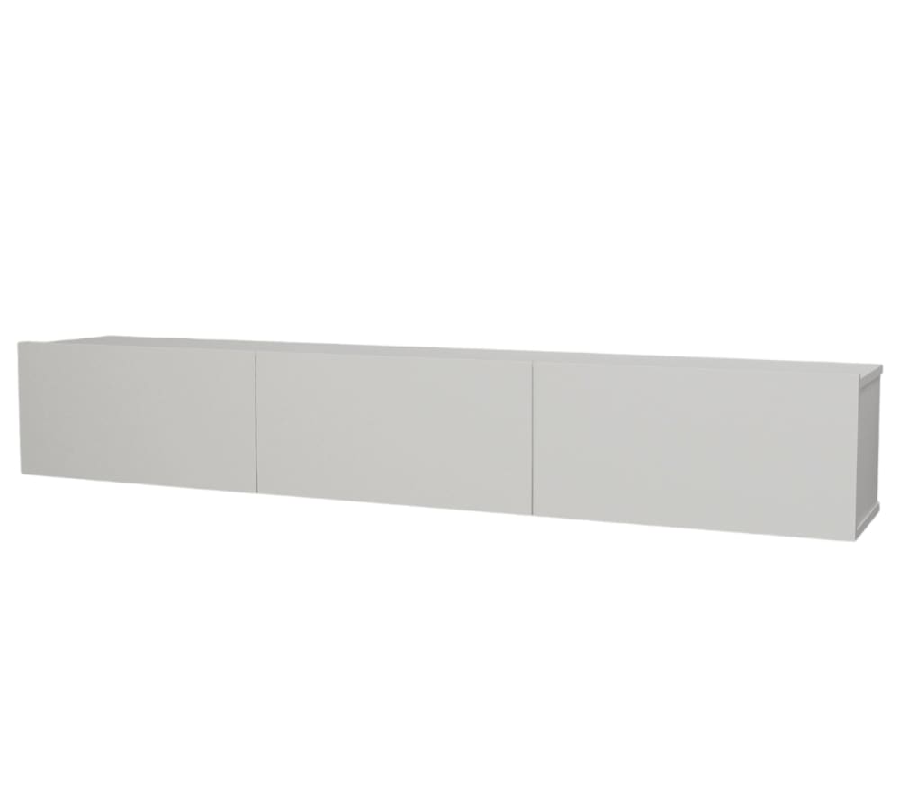 wohnli-moebel-suche-TV-Moebel-3-Tuerig-Holz-haengend-Weiss Wohnli Möbelsuche - TV-Möbel 3-Türig Holz hängend Weiß