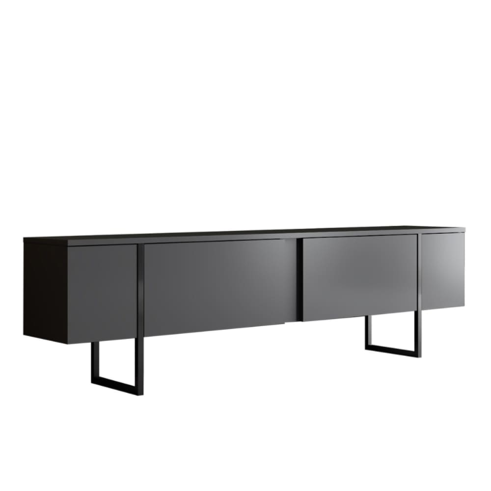 wohnli-moebel-suche-TV-Moebel-Anthrazit-und-Schwarz-2-Tueren-180cm Wohnli Möbelsuche - TV-Möbel Anthrazit und Schwarz 2 Türen 180cm