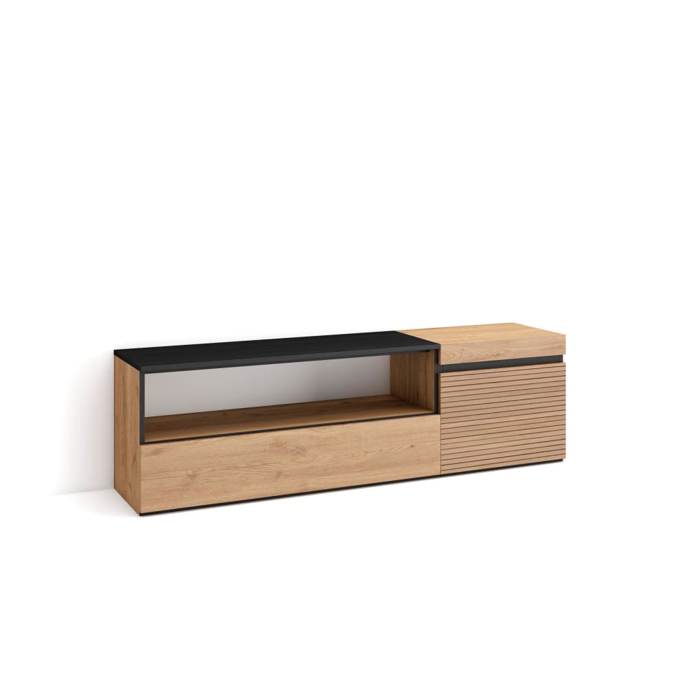 wohnli-moebel-suche-TV-Moebel-Holzeffekt-150x35x45cm-Eiche Wohnli Möbelsuche - TV-Möbel Holzeffekt 150x35x45cm Eiche