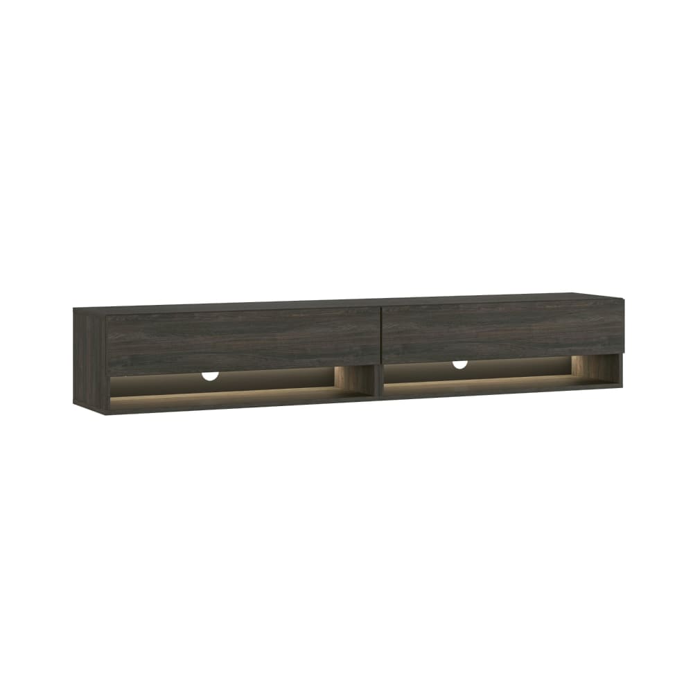 wohnli-moebel-suche-TV-Moebel-Holzeffekt-180x34x30cm-Schwarz Wohnli Möbelsuche - TV-Möbel Holzeffekt 180x34x30cm Schwarz