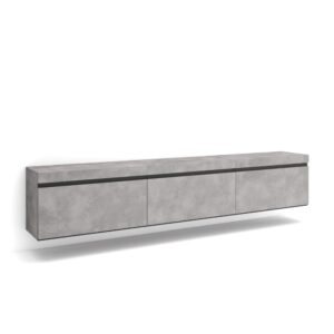 wohnli-moebel-suche-TV-Moebel-Holzeffekt-Haengend-240x35x45cm-Zement Wohnli Möbelsuche - TV-Möbel Holzeffekt Hängend 240x35x45cm Zement