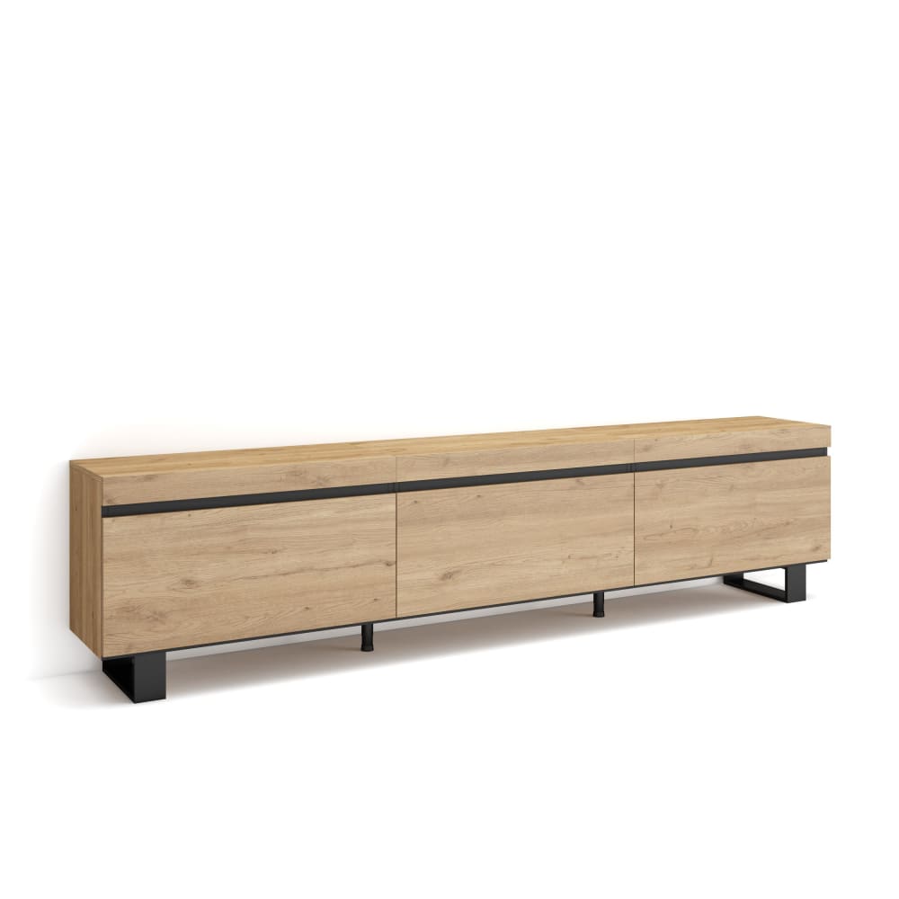 wohnli-moebel-suche-TV-Moebel-Holzeffekt-mit-Beinen-240x35x57cm-Eiche Wohnli Möbelsuche - TV-Möbel Holzeffekt mit Beinen 240x35x57cm Eiche