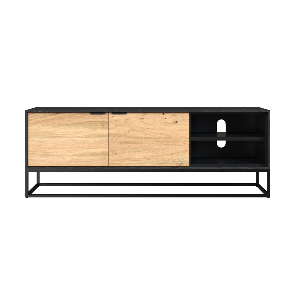 wohnli-moebel-suche-TV-Moebel-aus-Akazienholz-und-Metallbeinen-125cm Wohnli Möbelsuche - TV-Möbel aus Akazienholz und Metallbeinen