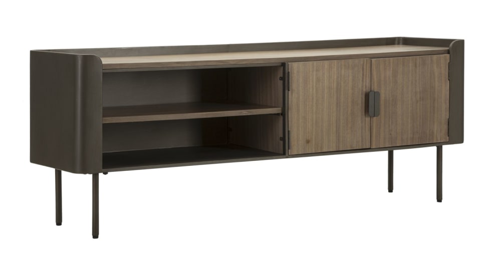 wohnli-moebel-suche-TV-Moebel-aus-Metall-und-Holz-braun-cm-150x42x58 Wohnli Möbelsuche - TV-Möbel aus Metall und Holz braun cm 150x42x58