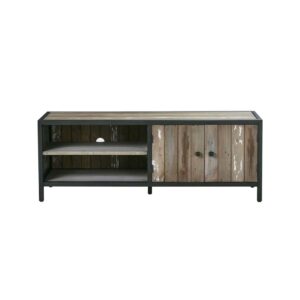 Wohnli Möbelsuche - TV-Möbel aus massivem recyceltem Holz und Metall 150 cm