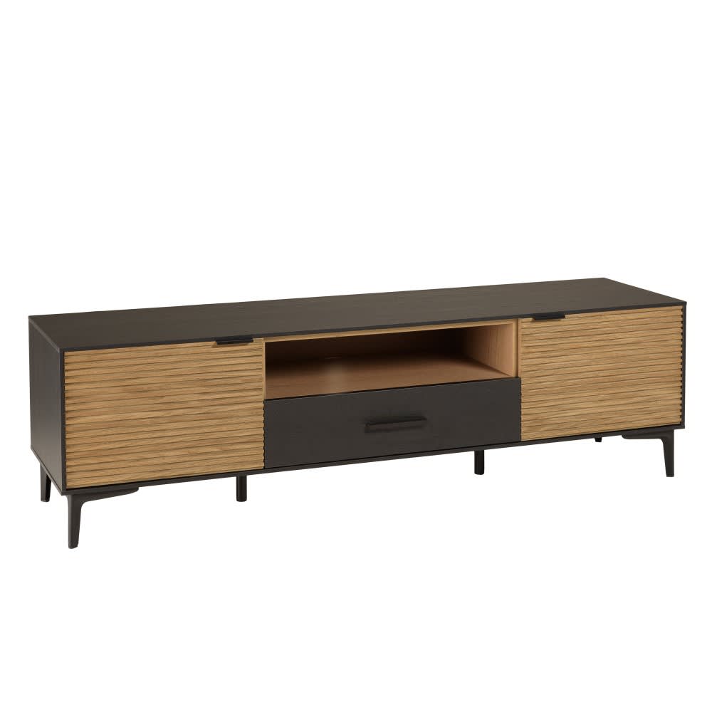 wohnli-moebel-suche-TV-Moebel-braun-2-Tueren-1-Schublade-1-Fach-aus-Holz-Metallfuesse Wohnli Möbelsuche - TV-Möbel braun