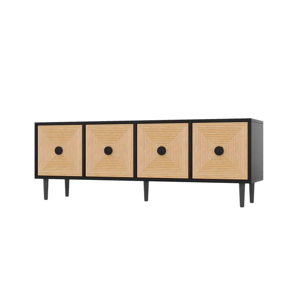 wohnli-moebel-suche-TV-Moebel-in-Bambus-Optik-150-x-38-x-55-cm-schwarz Wohnli Möbelsuche - TV-Möbel in Bambus-Optik