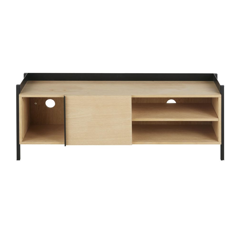 Wohnli Möbelsuche - TV-Möbel mit 1 Tür aus schwarzem Metall